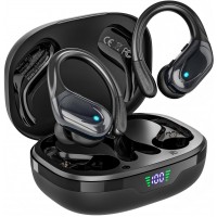 Wireless Earbuds, Bluetooth Headphones, Ear Buds with 80hr Playtime, LED Power Display, Noise Canceling, LED Power Display, IPX7 Waterproof Earphones for Gym/Workout/Sport